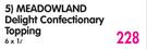 Meadowland Delight Confectionary Topping-6x1L