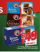 Bakers Romany Creams/Choc-Kits-3x200g