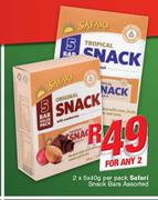 Safari Snack Bars-2x5x40g Per Pack