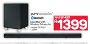 Pure Acoustics 225W Soundbar With Wireless Subwoofer OP7050