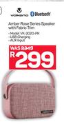 Volkano Amber Rose Series Speaker With Fabric Trim VK-3020-PK