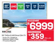 Sinotec 55"(140cm) UHD Smart Slim TV STL-55N86UM