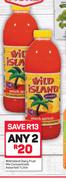 Wild Island Dairy Fruit Mix Concentrate Assorted-2 x 1Ltr