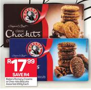 Bakers Romany Creams Or Choc Kits Biscuits Assorted-200g Each