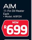 AIM 11 Fin Oil Heater AI9FOH-Each