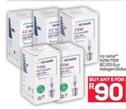 No Name 42W/70W BC/ES Eco Halogen Globe-For 5