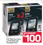 PnP 10W Twin Pack Or PnP 20W LED Floodlight-Each