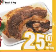 Braai & Pap-Per Serving