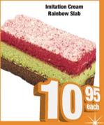 Imitation Cream Rainbow Slab-Each