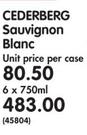 Cederberg Sauvignon Blanc-6 x 750ml