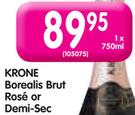 Krone Borealis Brut Rose or Demi-Sec-750ml