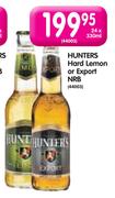 Hunter's Hand Lemon or Export NRB-24 x 330ml