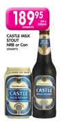 Castle Milk Stout NRB or Can-24 x 330ml