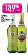 Amstel Lite or Lager NRB-24 x 330ml