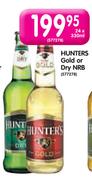 Hunter's Gold or Dry NRB-24 x 330ml