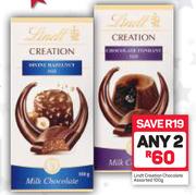 Lindt Creation Chocolate-2x100g