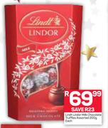 Lindt Lindor Milk Chocolate Truffles Assorted-200g Each