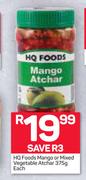 HQ Foods Mango Or Mixed Vegetable Atchar-375g