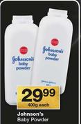 Johnson’s Baby Powder-400g Each