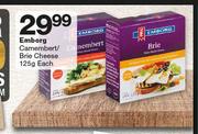 Emborg Camembert Brie Cheese-125g Each