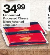 Lancewood Processed Cheese Slices-350g Each