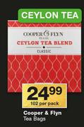 Copper & Flyn Tea Bags 102-Per Pack