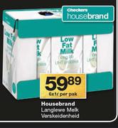 Housebrand Langlewe Melk Verskeidenheid-6x1Ltr Per Pak