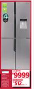 Hisense 4 Door Metallic Fridge With Water Dispenser H620FI-WD