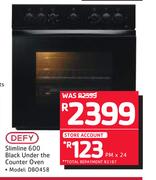 Defy Slimline 600 Black Under The Counter Oven DBO458