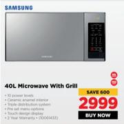 Samsung 40L Microwave With Grill