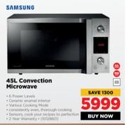 Samsung 45L Convection Microwave