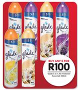 Glade 5 In 1 Air Freshener Assorted 300ml-For 6