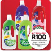 Cobra 2 In 1 Active Tile Cleaner Assorted 750ml-For 4