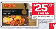 Eskort Rindless Back Bacon-200g