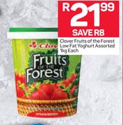 Clover Fruits Of The Forest Low fat Yoghurt Assorted-1Kg Each
