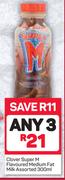 Clover Super M Flavoured Medium Fat Milk-3x300ml