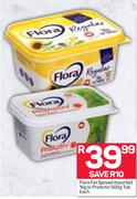 Flora Fat Spread 1kg Or ProActive 500g Tub-Each