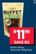  Buffet Olives Assorted-200g Each