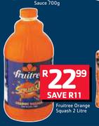 Fruitree Orange Squash-2Ltr
