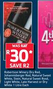 Robertsons Winery Dry Red,Johannisberger Red,Natural Sweet White,Stein,Natural Sweet Rose