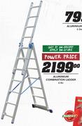Power Price Aluminium Combination Ladder 6.4M