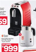 Russell Hobbs  Vida Coffee Maker With Milk Frother RHVP01