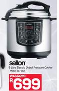Salton 6Ltr Electric Digital Pressure Cooker SEPC01