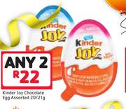 Kinder Joy Chocolate Egg Assorted-2 x 20/21g