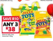 Beacon Jelly Tots Assorted-3 x 100g