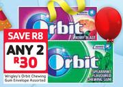 Wrigley's Orbit Chewing Gum Envelope Assorted-For 2