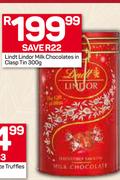 Lindt Lindoor Milk Chocolates in Clasp Tin-300g