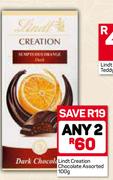 Lindt Creation Chocolate Assorted-2x100g