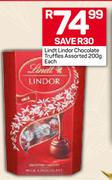 Lindt Lindoor Chocolate Truffles Assorted-200g Each