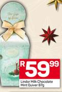 Lindoor  Milk Chocolate Mint Quiver-87g